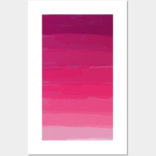 Lipstick: Shades of Pink Gradient Colors Posters and Art